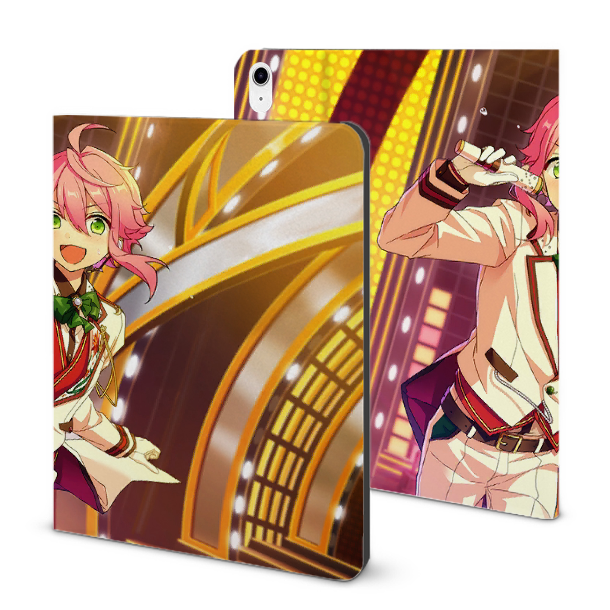 （画像用） あんさんぶるスターズ! Ensemble Stars IPad ケース ブック型 PUレザー TPU 耐衝撃 軽量 薄型 ペン収納なし 全面保護 IPad 各モデル対応